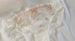 MOYISU New Arrival Luxury Pure Desire Lace Tulle Sexy Panties Lingerie Set Lilacs Embroidery Girl Boobs Big Size Big Boobs Small