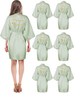 6 Pieces Bridesmaids Robes for Wedding Bridal Robes Matron Maid of Honor Wedding for Bridal Party Gifts