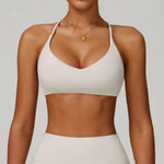 Hearuisavy Breathable Sports Bra Women Quick Drying ShockProof Gym Workout Top Casual Yoga Clothing Push Up Running Fitness Bras