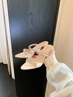 2026 New Style Luxury Rhinestone Slippers For Women's Slip-on Elegant Princess Dress Shoes Top Quality Pumps Fashion Sandals
