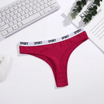 6Pcs/Set Women Thongs Cotton Panties Plus Zise Underwear Sexy G-String Low Waist Briefs Underpants Comfortable Lingerie S-XL