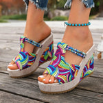 Summer New Round Toe Comfortable Temperament Casual Slippers for Women Fashionable Elegant Sexy Banquet High Heel Slippers