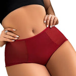 High-Quality Plus Size Women's Briefs Mid-Rise Solid Color Cotton Crotch Soft Breathable Seamless Comfortable Casual Underwear
