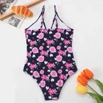 Floral Print Girls One Piece Swimsuit 8-12 Year Teenager Children's Swimwear 2026 Kids Bathing Suits Cut Out Beach Wear Bodysuit