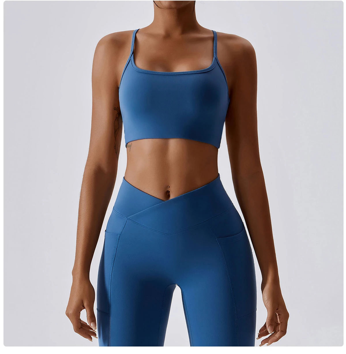 Sexy Cross Sports Bra Gym Top Women Training Running Yoga Bra Stretch Women Sports Underwear Fitness Workout Women Tank Tops