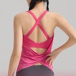 Women's Shockproof Yoga Sports Vest Quick Drying Breathable High-Strength Running Sports Bra with Chest Cushion for Fitness