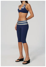 Summer Polka Dot Yoga Sets Women Hanging Neck Shockproof Sports Bra Fitness Suit Folding High Waist Mid Pants Gym Tracksuit