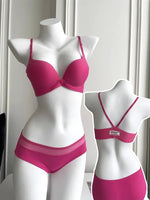 MOYISU Japanese Dopamine Front Button Small Chest Lift Show Large|Women's Anti-Sag Summer Sexy Beauty Bra Top Comfort Fit