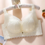 Spring And Summer New Five-breasted Thin Hole Cup Breathable Bra Without Underwire, Breast-proof Sagging Underwear Looks Thin Bh