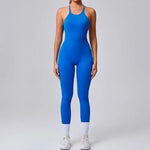Women's Yoga Jumpsuits Sports Fitness Hip-lifting Cross Beauty Back Adjustable Straps One-piece Training Workout Gym Bodysuits