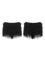 Women's Lace Shorts Ruffle Layered Elastic Waist Short Pants Bloomers Streetwear