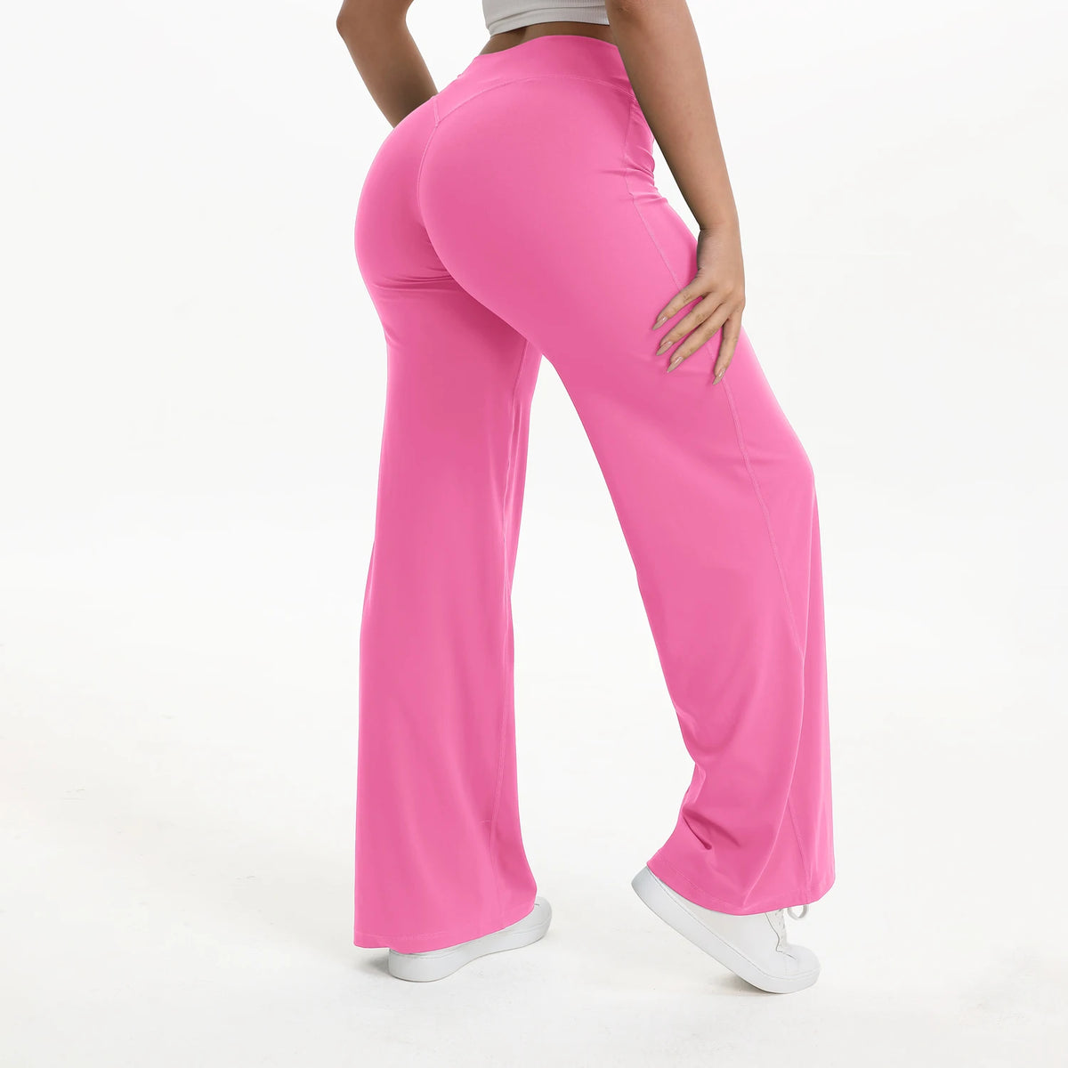 NCLAGEN Naked Feel Straight-leg Pants Gym Clothes Woman Sportswear Fitness Workout Leggings Yoga Softmotion Wide-leg Trousers