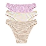 3Pcs/Set Women Panties Low Rise Briefs Seamless Underwear Female Underpants Comfort Strench Panties Sexy Lingerie S-XL
