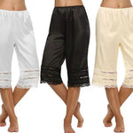Women’s Pajama Pants Lace Trim Loose High Waist Sleepwear Bottoms Elastic Waist Band Nightwear Trousers