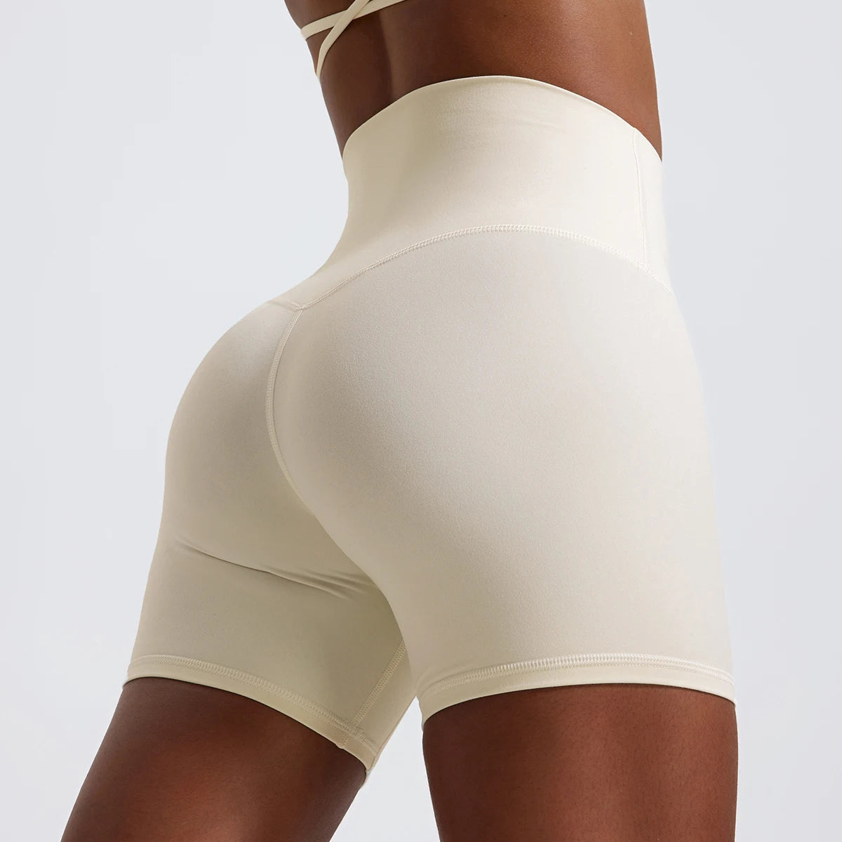 Hearuisavy Summer Soft Sports Shorts Buttock Lift Gym Leggings Women High Waist Yoga Shorts Women Running Cycling Workout Shorts