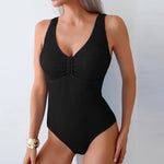 Black One Piece Swimsuit Female 2026 Crinkle Swimwear Women Slim Bathing Suits Summer Beach Wear Sports Monokini Swimming Pool