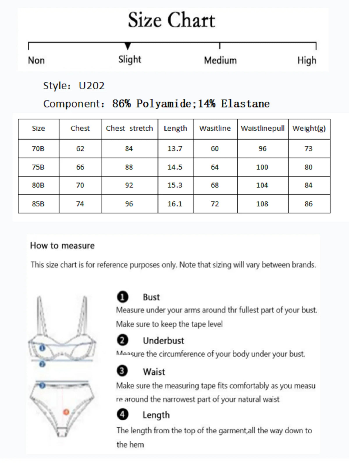 Fashion Solid Sexy Back Closure Two-Piece Push UpLingerie Set Clothes Of Women U202