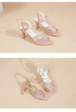 Sandals for Women'sNew Summer Elegant Temperament High Heels Coarse Heels Fish Mouth Breathable Comfortable Fashion Pumps