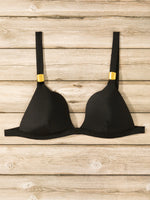 sexy push up bikinis sets two pieces solid high waist swimsuit bathing suit Swimwear Biquini conjunto de bikini tankini biquini