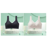 2Pcs/Set Women's Seamless Bras For Women Underwear Wireless No Steel Ring Fitness Solid Color Underwear Sexy Lingerie