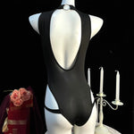Sexy Crotchless Lingerie Women Hollow Sexiest Bodysuit Erotic Costumes Baby Doll Dress Elastic Porn Underwear Open Crotch Outfit