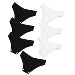 7Pcs/Set Cotton Panties Low Rize Panties For Women Breathable Underwear Female Underpants Sexy Lingerie V-waist Briefs M-2XL