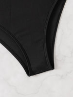 ZTVitality Sexy Patchwork 2 Piece Bikini Set Women's 2024 New Arrival Padded Bra Halter Backless Swimsuit Women Swimwear Summer
