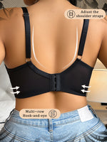 Sexy lace thin plus size lingerie without underwire bra women's shapewear plus size bra MR2972