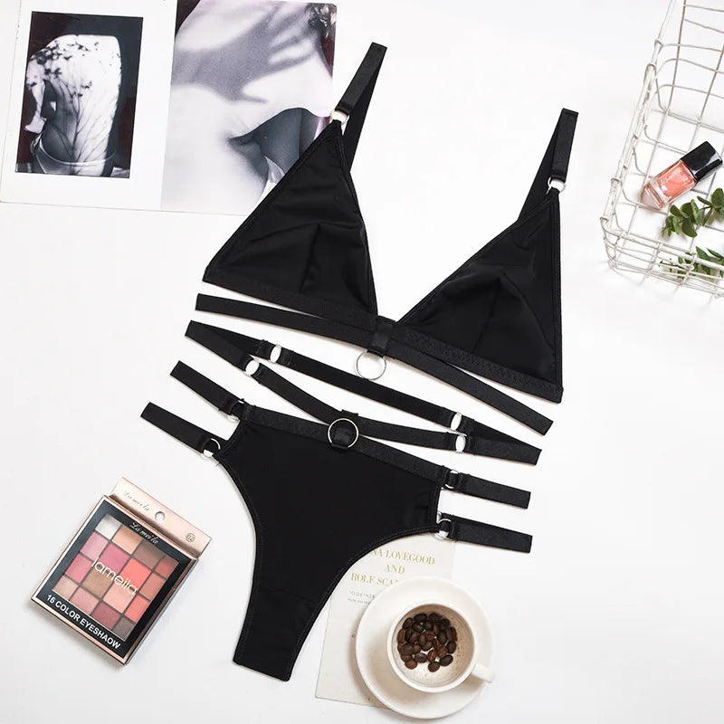 Sexy Bra Brief Set Erotic Lingerie for Women Sexy Costumes Underwear Seamless Bra Panties Sets