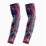 Ice Silk Tattoo Sleeve Men Women Summer Tattoo Sleeve UV Solar Arm Covers Cycling Cuff Quick Drying Cool Anti-Sunburn Arm Sleeve