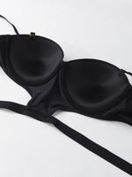 stylish sexy bra T-shirt underton beautiful back half cup smooth and exposed waist slim waist big exposed back push up bra