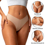 American Women's High Waist Seamless Bra and Panties Set Underwear Breathable Comfort Briefs S-2XL Thong Soft Underwear