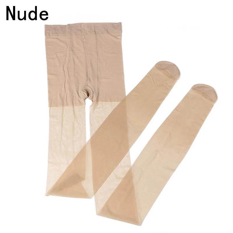 Ultra-Thin Pantyhose Skinny Legs Tights High Elastic Summer Tights Black Nude Gray Stockings Summer Women Sexy Foot Step Sheer