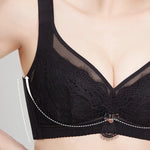 French Lace Minimizer Bra for Women U-Back Side Support Top Up Bra Anti-Sag Sexy Shapewear Underwear New Autumn OWD6017
