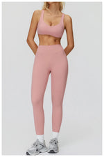 Women Yoga Suit Tracksuit Sports Bra High Waist Legging Shorts Outfit Gym Set Fitness Running Workout Clothes Push Up Sportswear