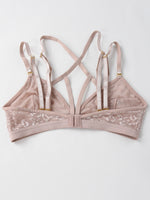 Sexy Leopard Print Jacquard Mesh Bra Ultra-Thin Comfortable Underwear No Padding Lingerie Bra Sexy Unlined Bralette
