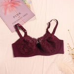 Beauwear Ultra Thin Unlined Bralette For Women Plus Size Lace bras With Frame Full Cup Minimizer Bras 85D 90D 95D 100D 105D 110D