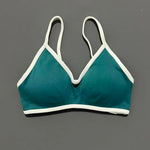 Contrastline Bra Women Backless Knitted Sports Bra Solid Color Gym Fitness Top With Chest Cushion Sexy Suspender Yoga Sports Bra