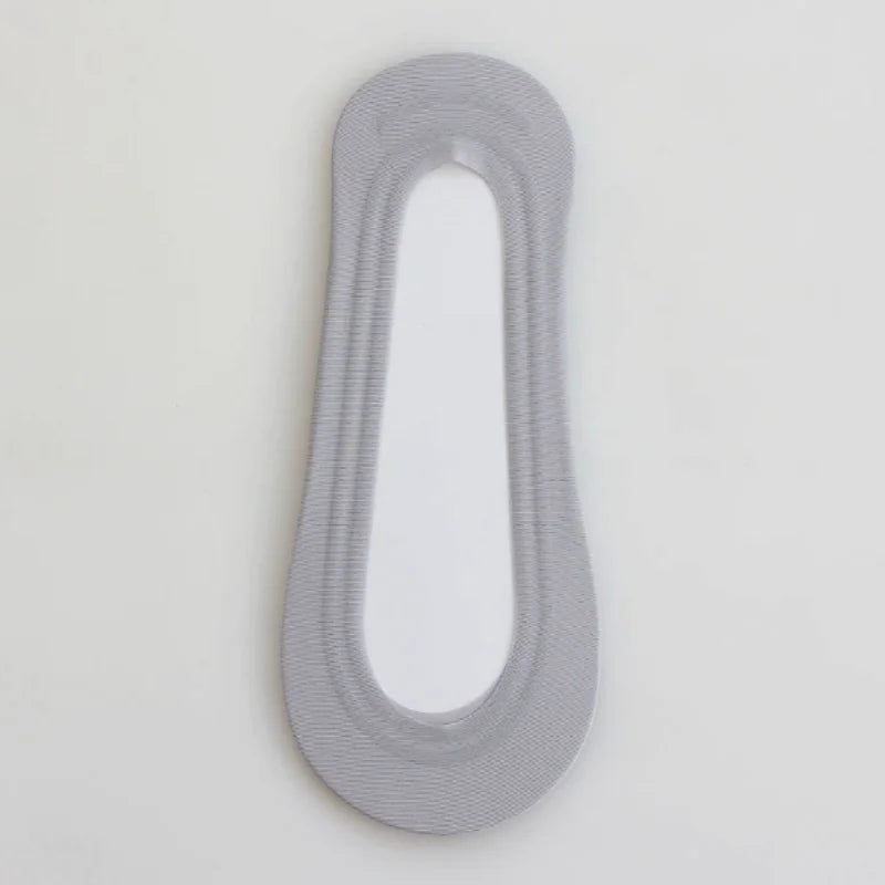 Women's Shallow Mouth Socks Ultra-Thin No Trace Invisible Sock Slippers Summer Ice Silk Boat Socks Silicone Anti-Skid Boat Socks