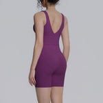 Women's Yoga Set Sports Running Fitness Beautiful Back Vest Hip Lifting Slim-Fit High Waist Shorts Training Gym Workout Suits