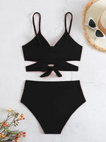 Cross Wrap High Waist Bikini Sets Sexy Red Brazilian Biquini Swimsuit Two Pieces Swimwear Women 2024 Bathing Suits Beach Wear