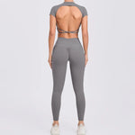 Women's Yoga Sets 2 Piece High Waist Hip Lift Leggings with Cross Back Sports Bra Seamless Workout Clothes Fitness Gym Wear Set