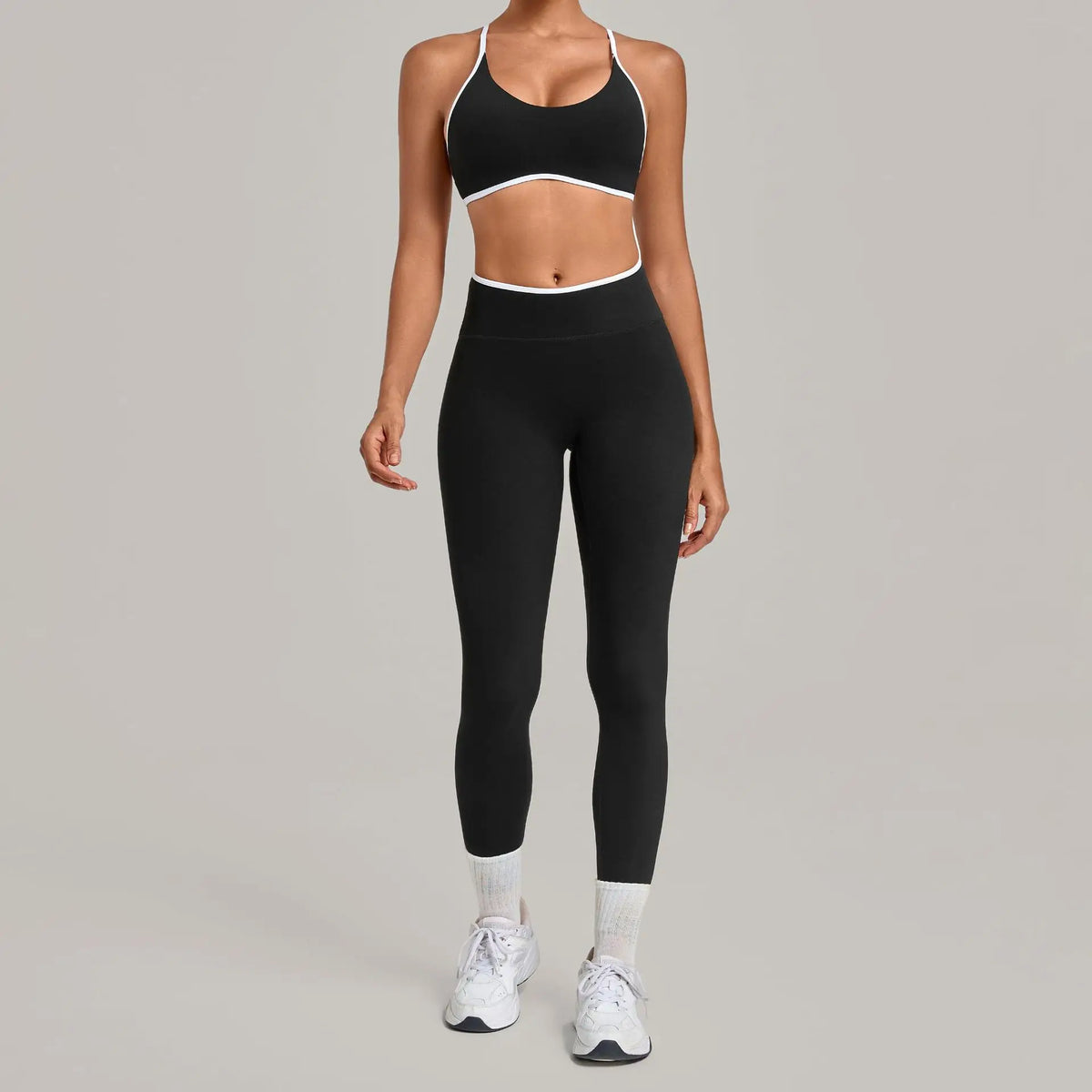 Women's Seamless Yoga Sets Sports Fitness Gym Sleeveless Vest Hip-lifting Slim Fit Pants Suits Running Training Workout Sets