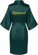 Women Bridal Robe For Bride And Bridesmaid Getting Ready Wedding Party Bathrobe