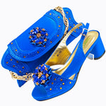 doershowItalian Shoe and Bag Set New 2024 Women Shoes and Bag Set In Italy olive Italian Shoes with Matching Bag HMP1-16