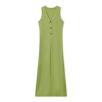 Fall Summer Knit Vest Women Elegant Sleeveless Button Vest Solid Summer Long Cardigans Tops for Casual Daily