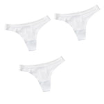 3Pcs/Set Women Panties Ultra-thin Thongs Female Underpants Seamless Underwear Sports Soft Solid Color Low Rise G-string