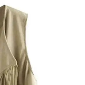 Open Front Tassel Cardigan Women's Fringe Vest Retro Sleeveless Jacket Cowgirl Western Outfits Outerwear