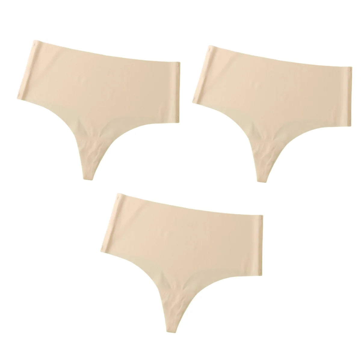 3Pcs/Set G-string Women Thongs High Waist Panties Female Underpants Soft Panty Sexy Lingerie Comfy Seamless Underwear