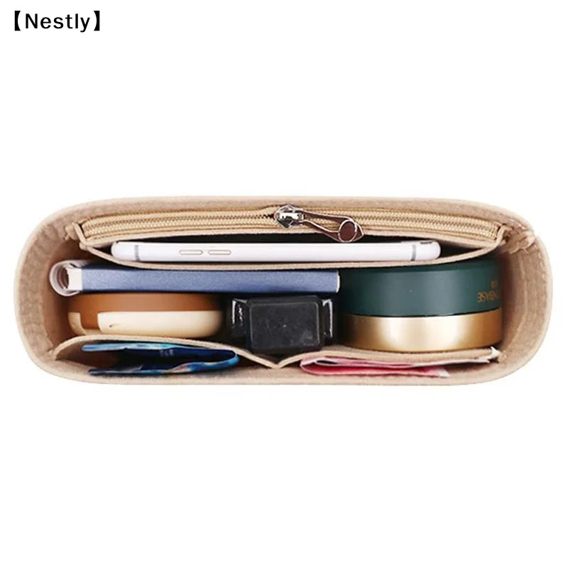 1PC Felt Insert Bag Organizer, Makeup Organizers, Liner Perfect for Brand Women's Handbags For And Cosmetic Bags〔Nest〕